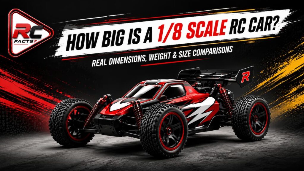 how big is a 1/8 scale rc car