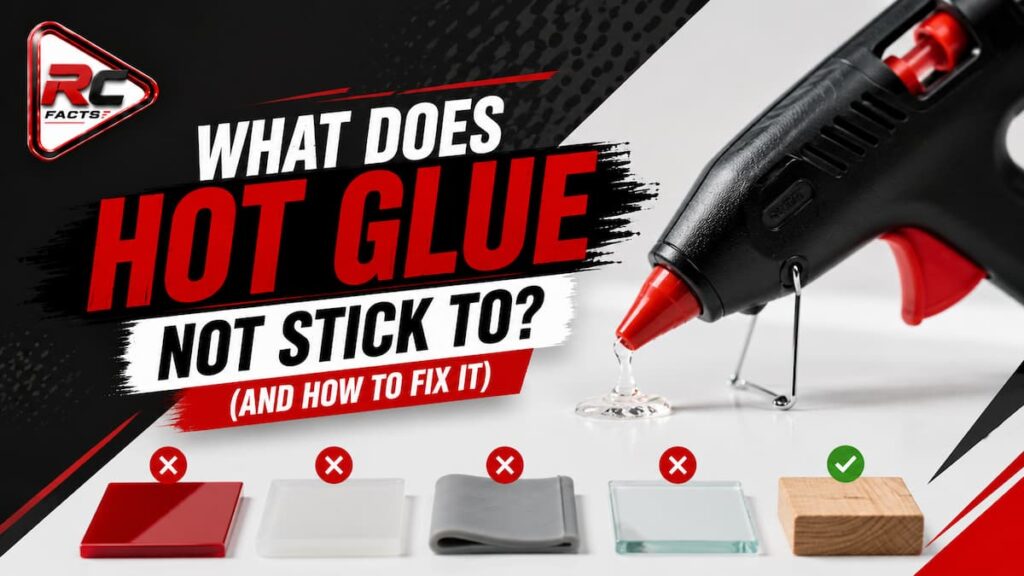 what does hot glue not stick to